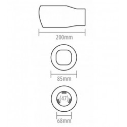 Vârf de eșapament (Ø eșapament până la 62mm)