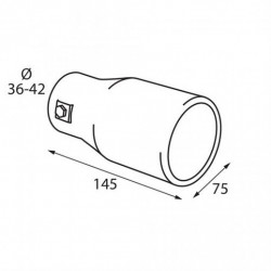 Capă de eșapament (Ø eșapament până la 42mm) TS-35