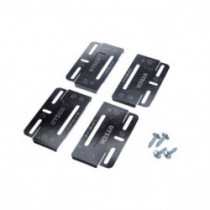 Suport tablă înmatriculare fără ramă simple fix 2buc negru mărime 110mm
