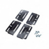 Adaptor tablă înmatriculare simple fix 2buc negru măr.110mm