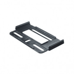 Suport tablă înmatriculare fără cadru simple fix 2buc negru dim.112mm