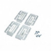 Suport placă înmatriculare simple fix 2buc transparent măr.112mm