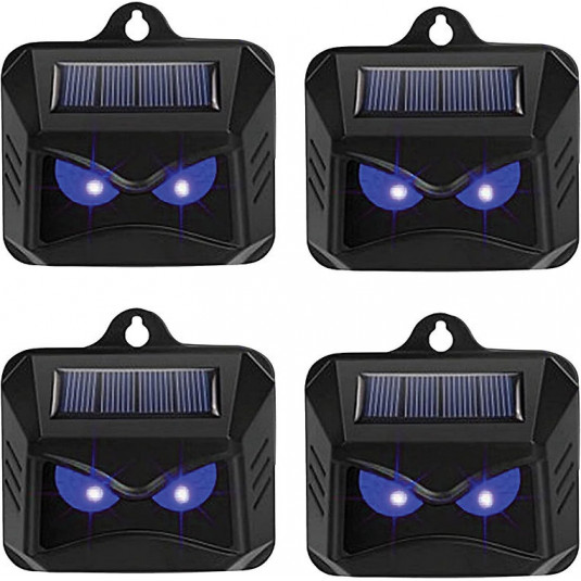 Dispozitiv de alungare a animalelor sălbatice, lumină albastră solară set 4buc