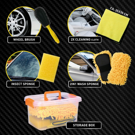 Set de curățare auto 6 buc Dunlop