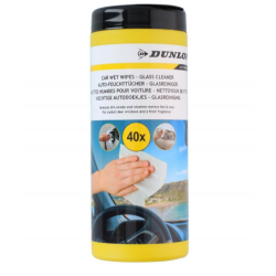 Șervețele umede pentru geam 40buc Dunlop