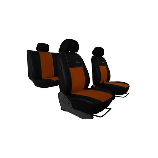 Huse pentru PEUGEOT 5008 7x1 I (2009-2016) Exclusive Alcantara (Alcantara-piele)