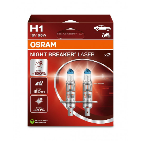 OSRAM H1 Night Breaker LASER BOX 150% - Generația următoare