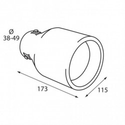 Capăt de eşapament (Ø eşapament până la 56mm) TS-37