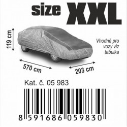 Husă protectoare auto anti-grindină XXL 571×203×120cm