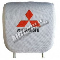 Husa pentru spătarul capului-albă Mitsubishi 2 buc
