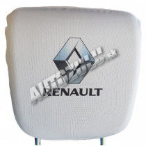 Husă pentru spătarul capului-albă Renault 2 buc