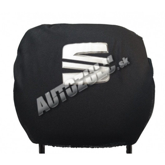 Husă pentru spătar-negru Seat 2 buc