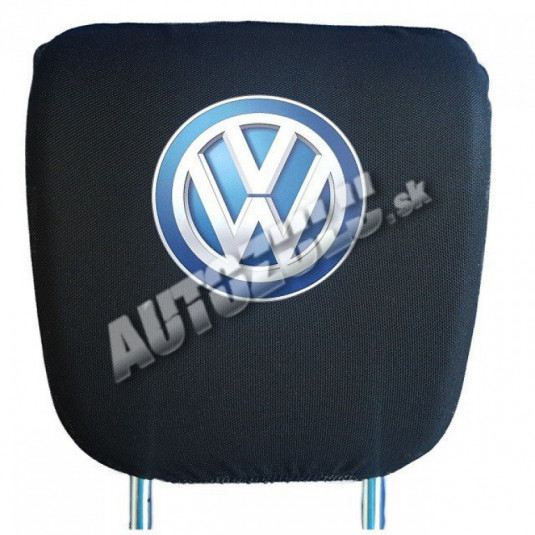 Husă pentru spătarul capului - negru Volkswagen 2 buc.