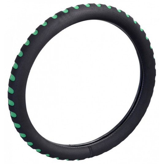 Husă pentru volan din spumă, verde 37-39cm