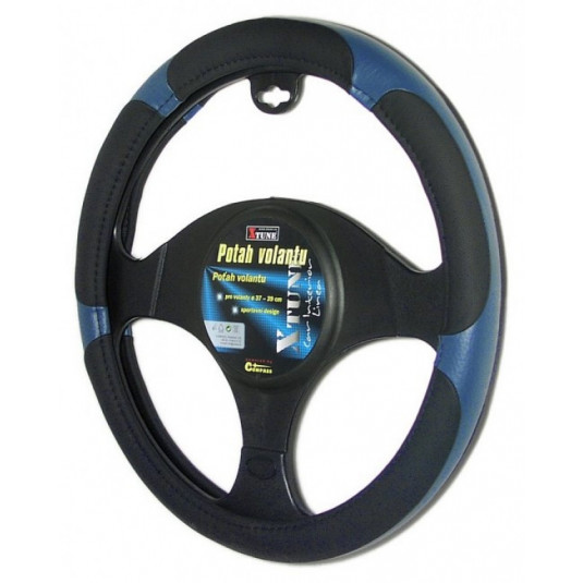 Husă volan GRIP albastru 37-39cm
