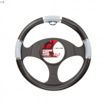 Husa volan SLIM 37-39 cm negru-gri