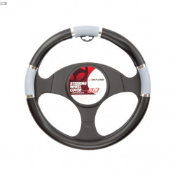 Husa volan SLIM 37-39 cm negru-gri