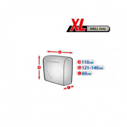 Husă de protecție pentru grătar de grădină XL oval