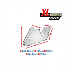 Husă de protecție pentru motocicletă XL + cutie