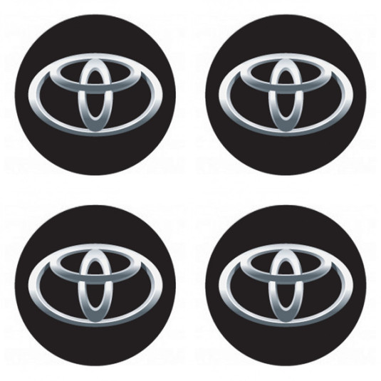 Autocolante din răşină 3D TOYOTA 4 buc.