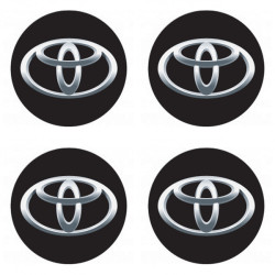 Autocolante din răşină 3D TOYOTA 4 buc.