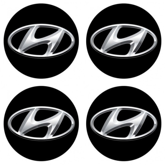 Autocolante rasini 3D HYUNDAI 4 buc