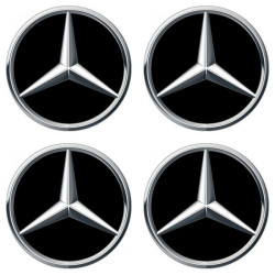 Autocolante din răşină 3D MERCEDES 4 buc.
