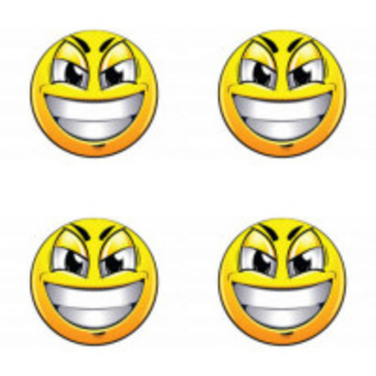 Autocolante din rasini 3D Smile 4 buc