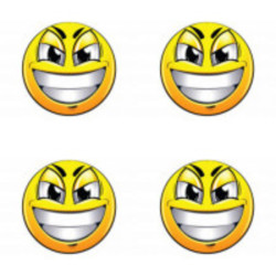 Autocolante din rasini 3D Smile 4 buc