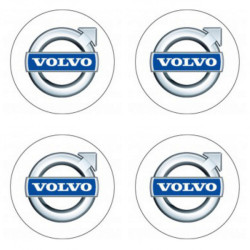 Autocolante din rășină 3D Volvo (alb) 4buc