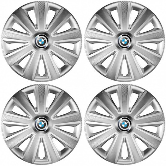 Capace pentru BMW 14 Aviator carbon RC silver