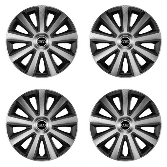 Capacele pentru Audi 14 Aviator carbon silver&black