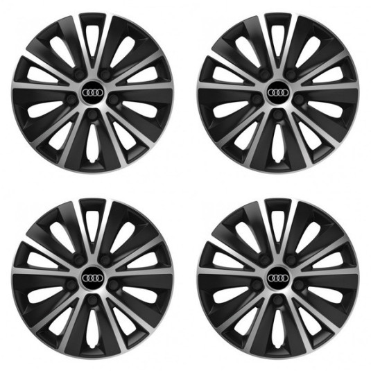 Capacele roților pentru Audi 14 RAPIDE silver and black