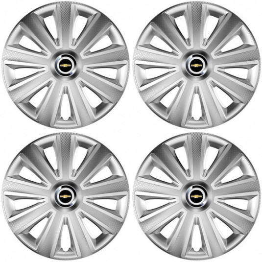 Calote pentru Chevrolet 15 Aviator carbon silver