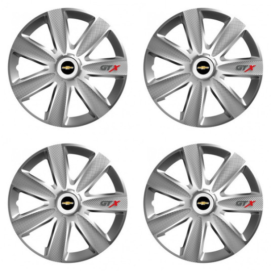 Capace pentru Chevrolet 16 GTX CARBON argintiu