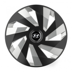 Capace pentru roți Hyundai 14 Vector RC negru și argintiu