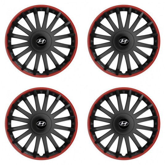 Capace pentru Hyundai 16 CRYSTAL RO black
