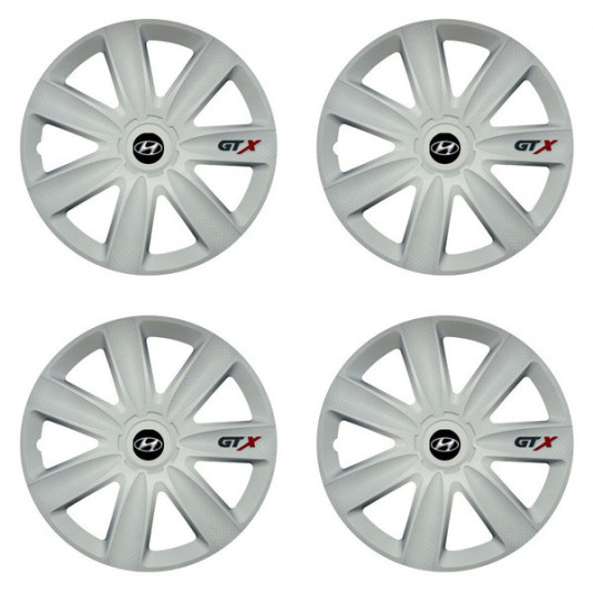 Calote pentru Hyundai 17 GTX carbon white