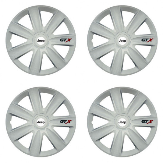 Capace roți pentru Jeep 15 GTX carbon white