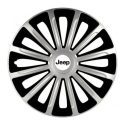 Capace roți pentru Jeep 16 TREND argintiu și negru