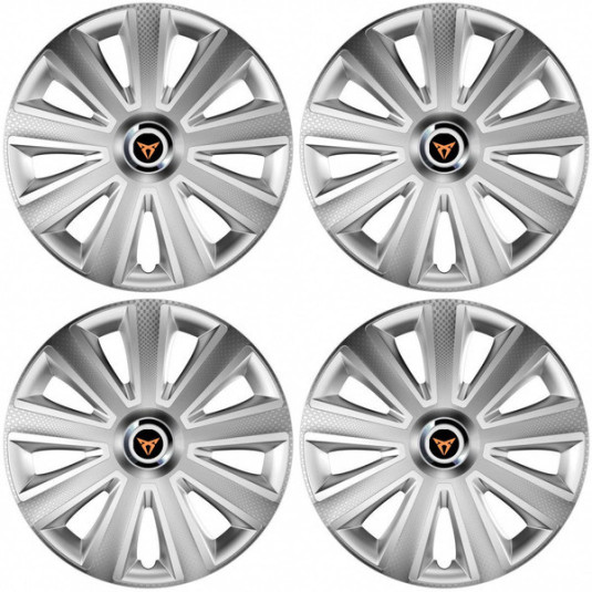 Capacele pentru Cupra 14 Aviator carbon RC silver