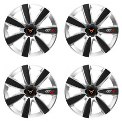 Hubcaps pentru Cupra 14 GTX CARBON silver/black