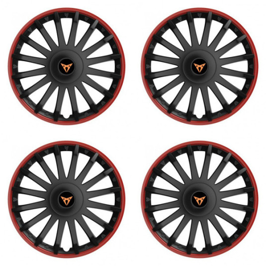 Capace roți pentru Cupra 16 CRYSTAL RO negru