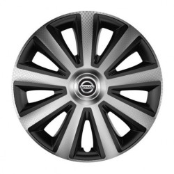 Capacele roților pentru Nissan 14 Aviator carbon silver&black