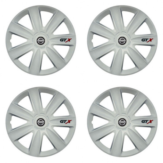 Calote pentru Nissan 16 GTX carbon white