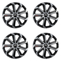Capacele roţilor pentru Citroen 14 Evo black&silver
