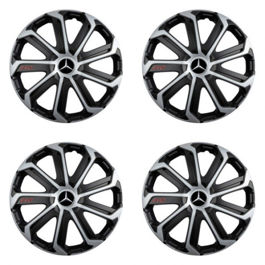 Capace pentru Mercedes 14 Evo black&silver