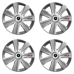 Capace roată pentru Mercedes 14 GTX CARBON silver