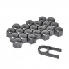 Set 21 buc. capace decorative pentru șuruburi. Potrivite pentru șuruburi cu diametrul 17mm. Design negru. Accesoriu efect pentru roțile automobilului.