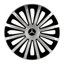 Capace pentru Mercedes 15 TREND argintiu și negru